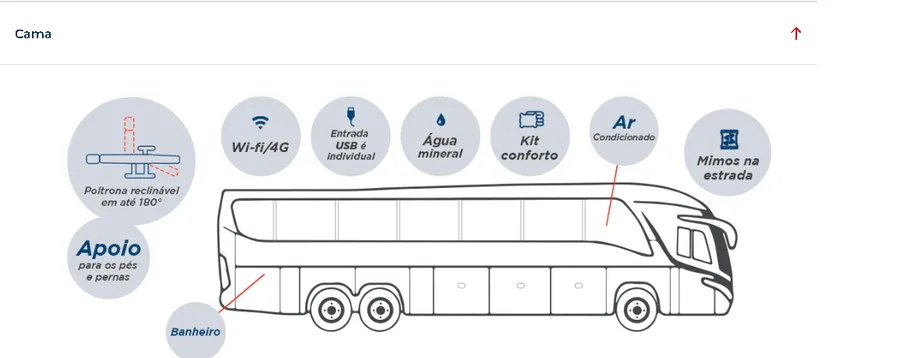 Desenho do ônibus leito