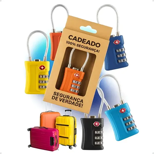 Cadeado com Segredo TSA (mala e armário)